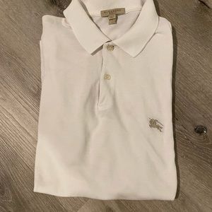 Burberry Pique Polo (White)